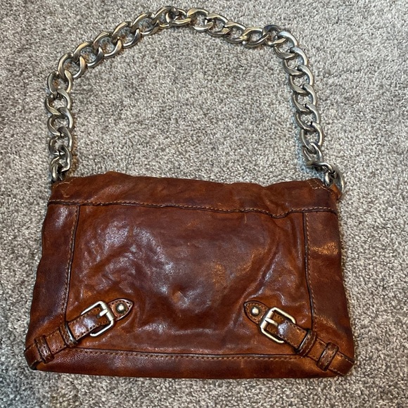 Juicy Couture Leather Handbag Thick Silver Chain Strap - Picture 2 of 15